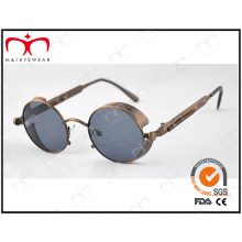 Fashionable Hot Selling UV400 Protection Cricular Shape Metal Sunglasses (KM15012)